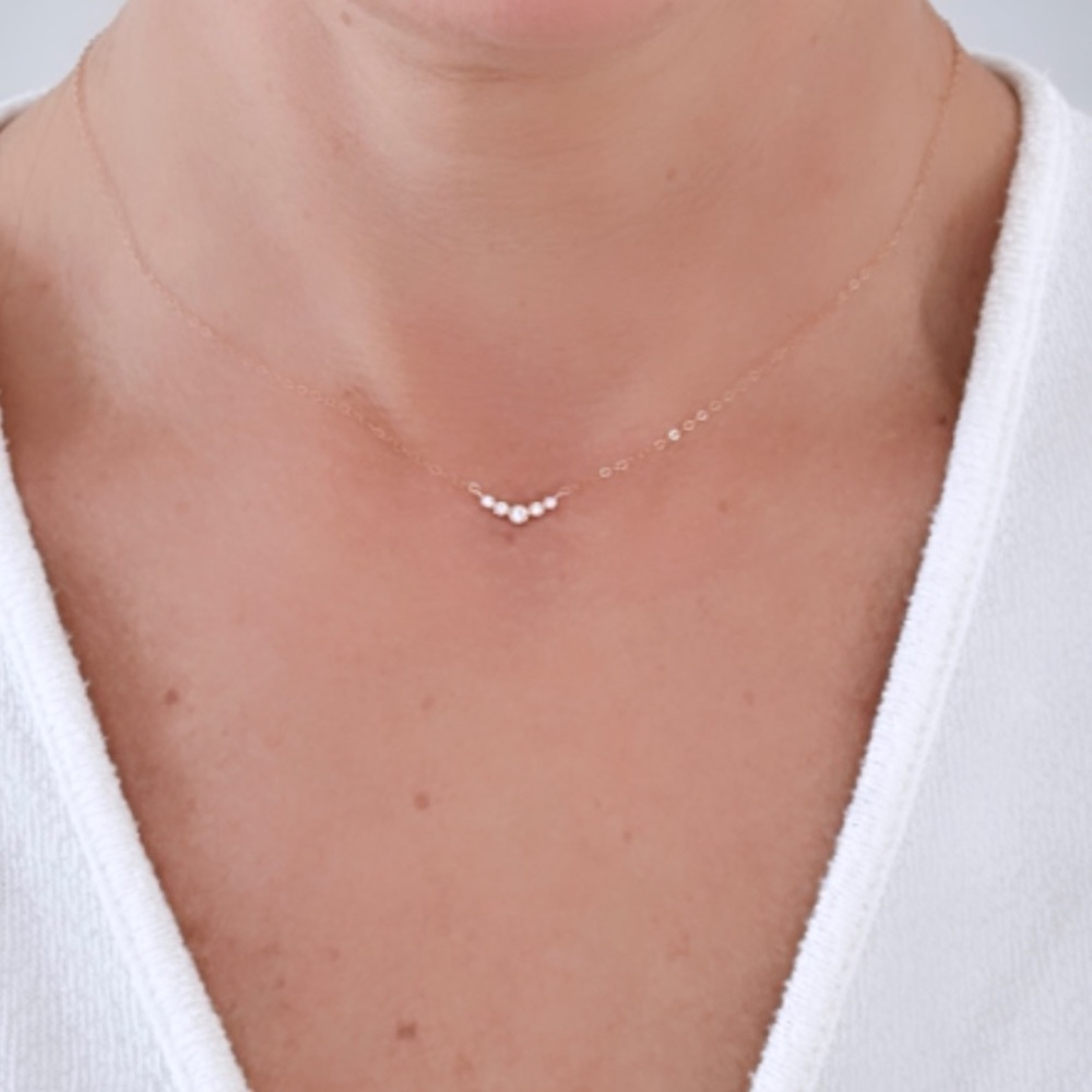 Dainty gold necklace, gold necklace, simple necklace, gifts for her